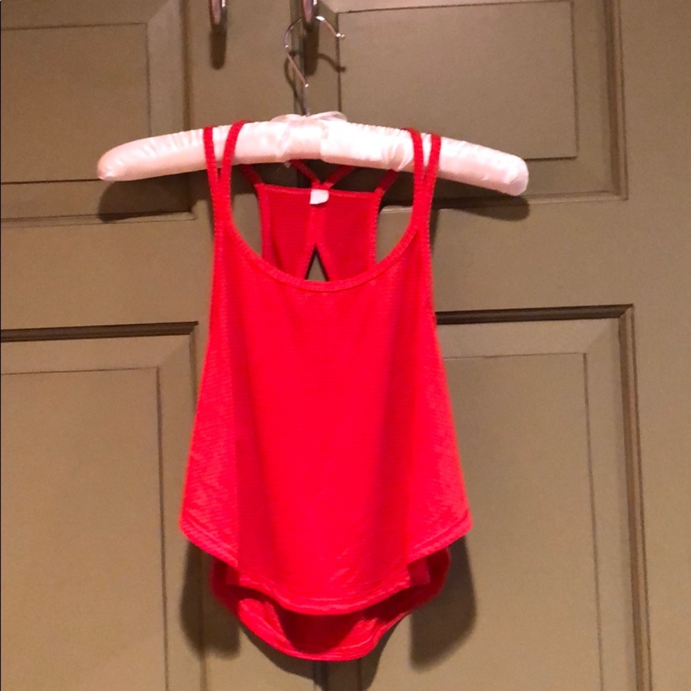 Lululemon orange/red tank top
